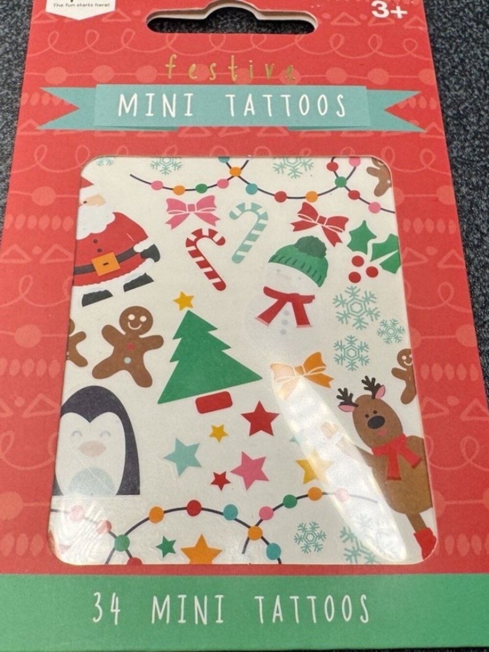 NPW Festive Christmas Mini Temporary Fake Tattoos 34